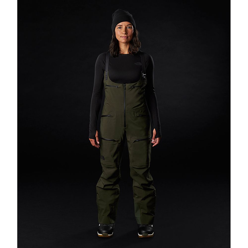 The North Face Ski Pants Womens Australia - The North Face A-Cad Futurelight™ Bib Green (TCA-856310)